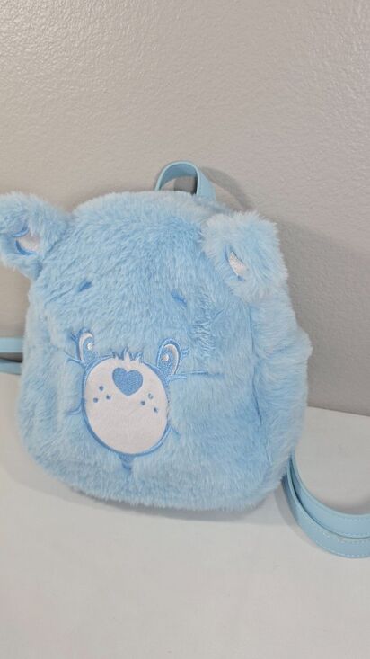 Care Bears Skinny Dip Blue Plush Furry Cosplay Mini Backpack Excellent main image 6